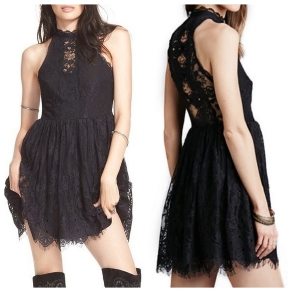 NWT Free People Women's Lace Verushka Mini Dress - Picture 1 of 8